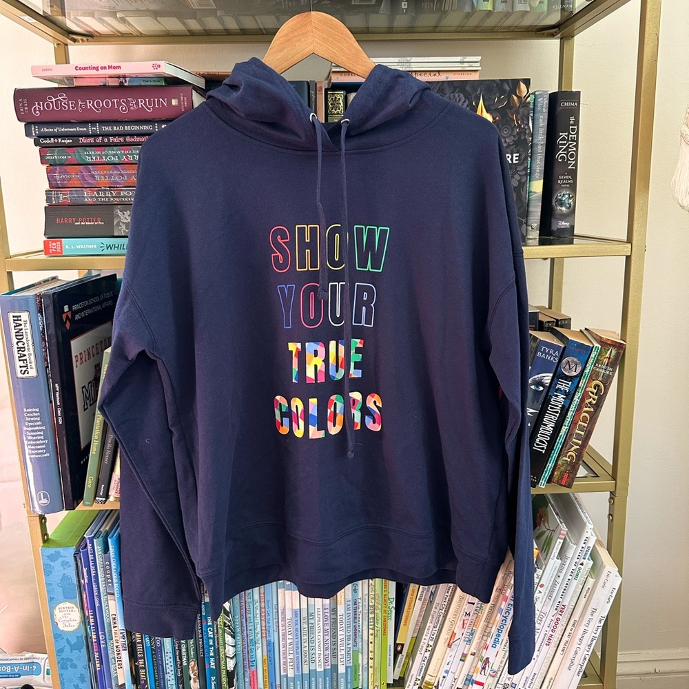 Show Your True Colors Navy Hoodie 🌈